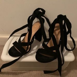 Suede sandal